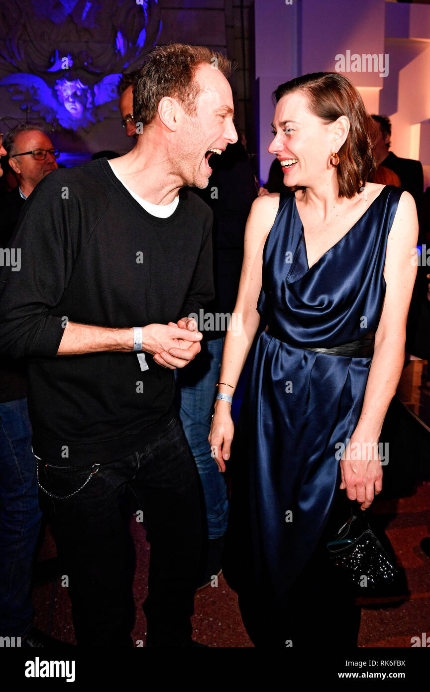 Mark Waschke And Christiane Paul At The Ard Blue Hour During The Berlinale 2019 In The Museum Of Communication Berlin 08 02 2019 Usage Worldwide Stock Photo Alamy