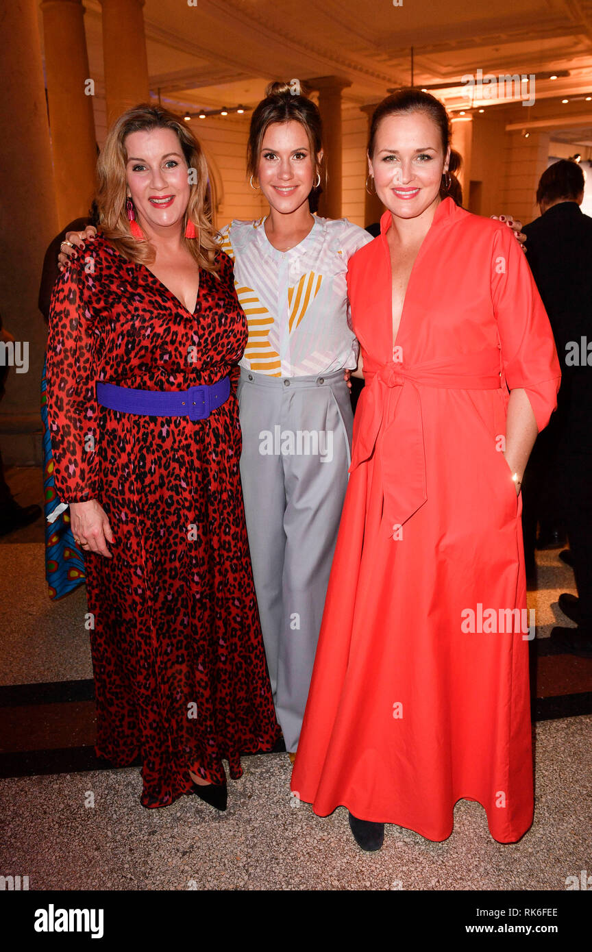 Alexa Maria Surholt, Wolke Hegenbarth and Judith Hoersch at the ARD Blue Hour during the Berlinale 2019 in the Museum of Communication. Berlin, 08.02.2019 | usage worldwide Stock Photo