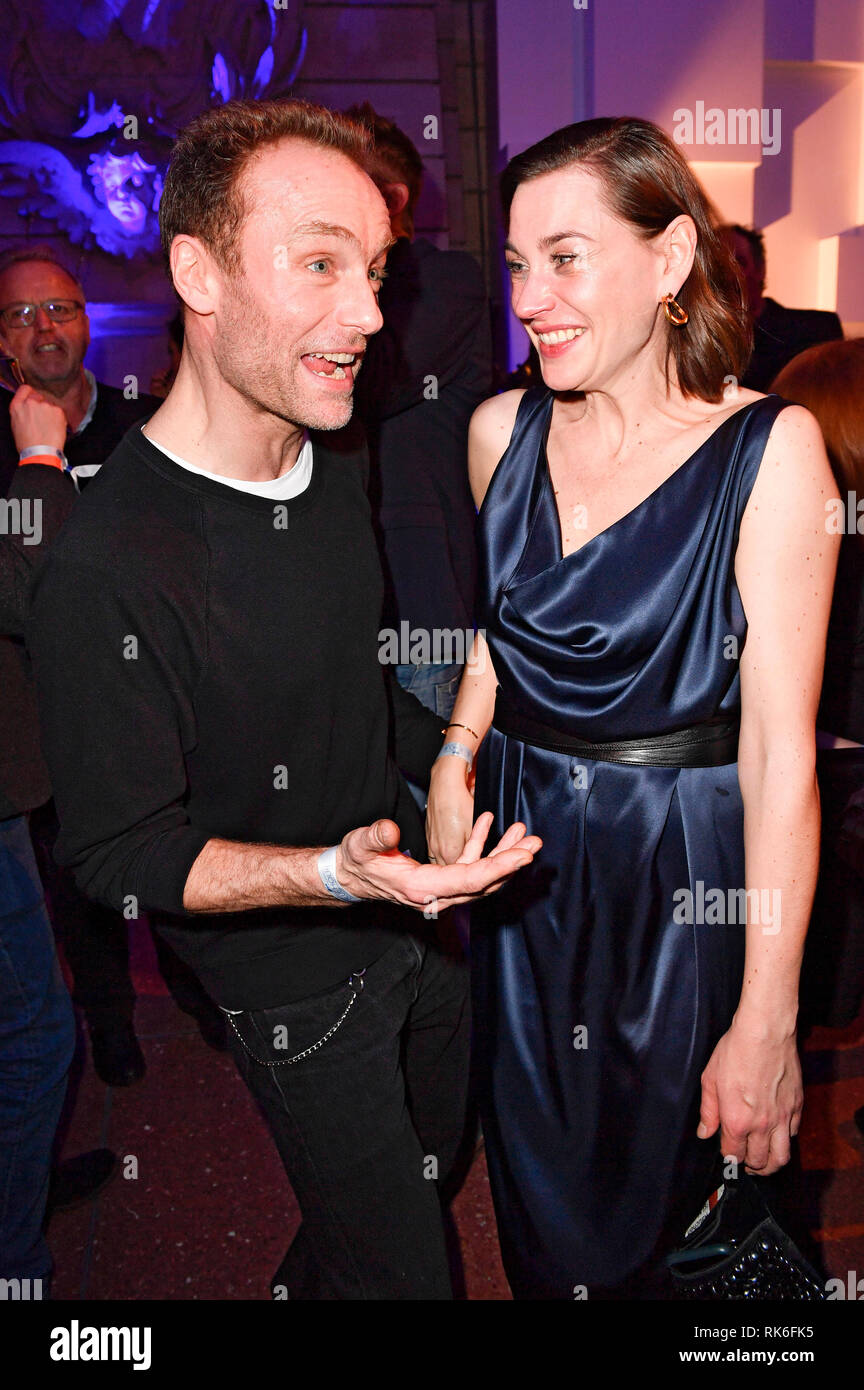 Mark Waschke and Christiane Paul at the ARD Blue Hour during the ...