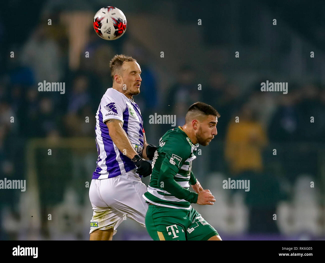 BUDAPEST, HUNGARY - FEBRUARY 5: Jose Marcos Marquinhos of Ferencvarosi TC  reacts during the Hungarian OTP Bank