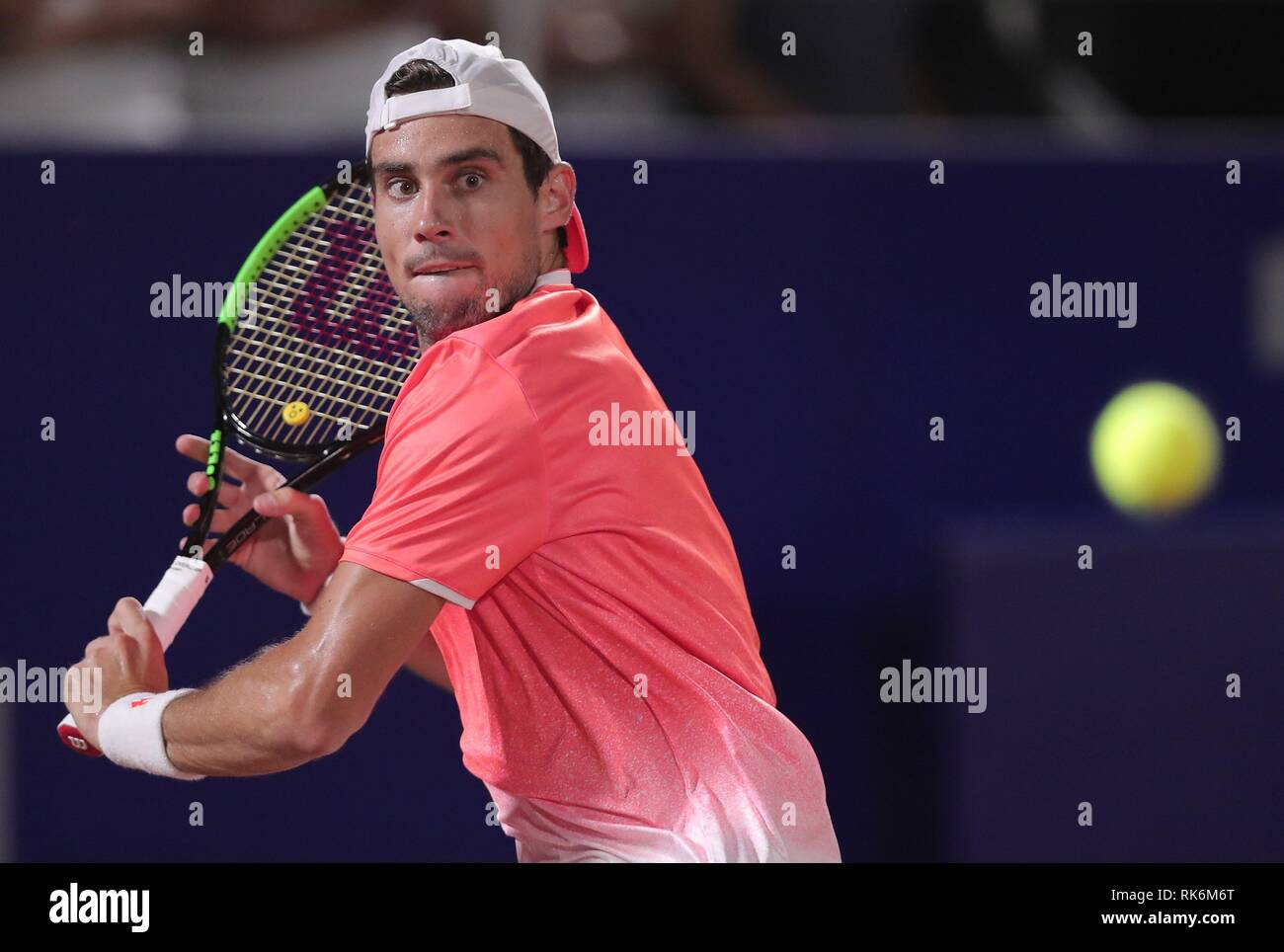 Cordoba Argentina 9th Feb 2019 Argentine Tennis Player Guido Pella In Action Against Uruguayan Guido Pella During A Match Of The Semifinals Of The Cordoba Open Held At The City Of Cordoba