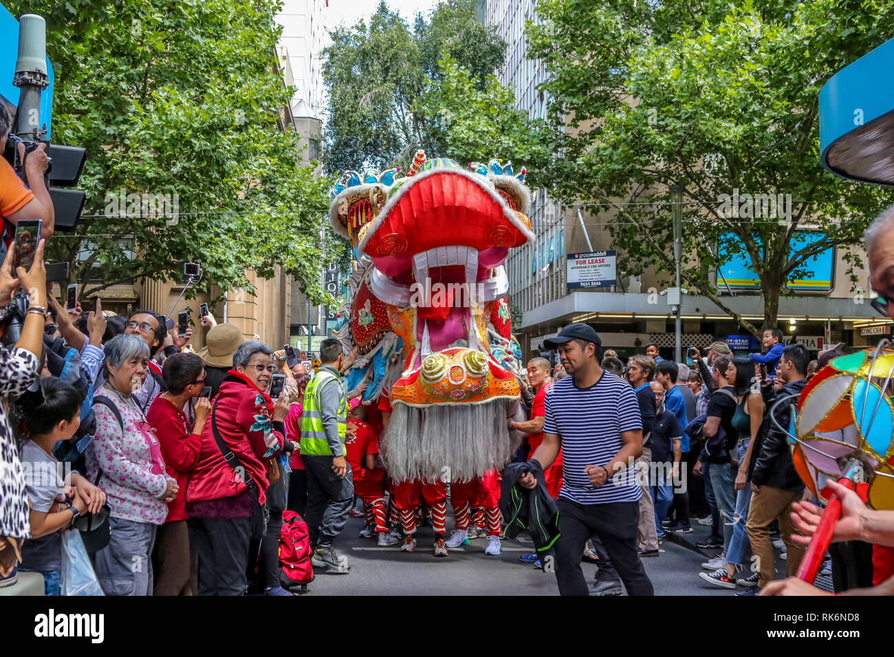 Melbourne, Australia. 10th Feb 2019. Chinatown Melbourne Chinese New