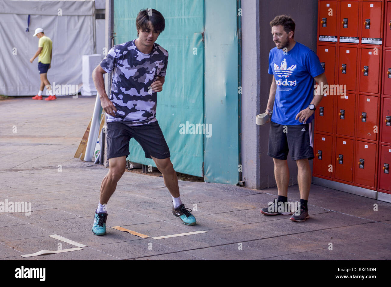 Buenos Aires, Federal Capital, Argentina. 9th Feb, 2019. Training of the Japanese Taro Daniel Credit: Roberto Almeida Aveledo/ZUMA Wire/Alamy Live News Stock Photo