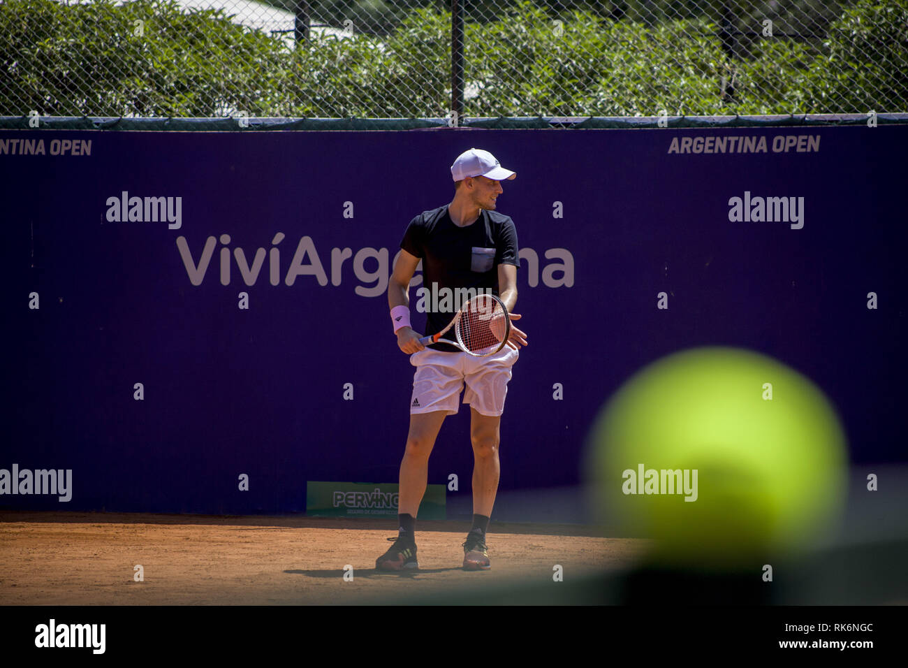 Buenos Aires, Federal Capital, Argentina. 9th Feb, 2019. Training of the Austrian Dominic Thiem Credit: Roberto Almeida Aveledo/ZUMA Wire/Alamy Live News Stock Photo