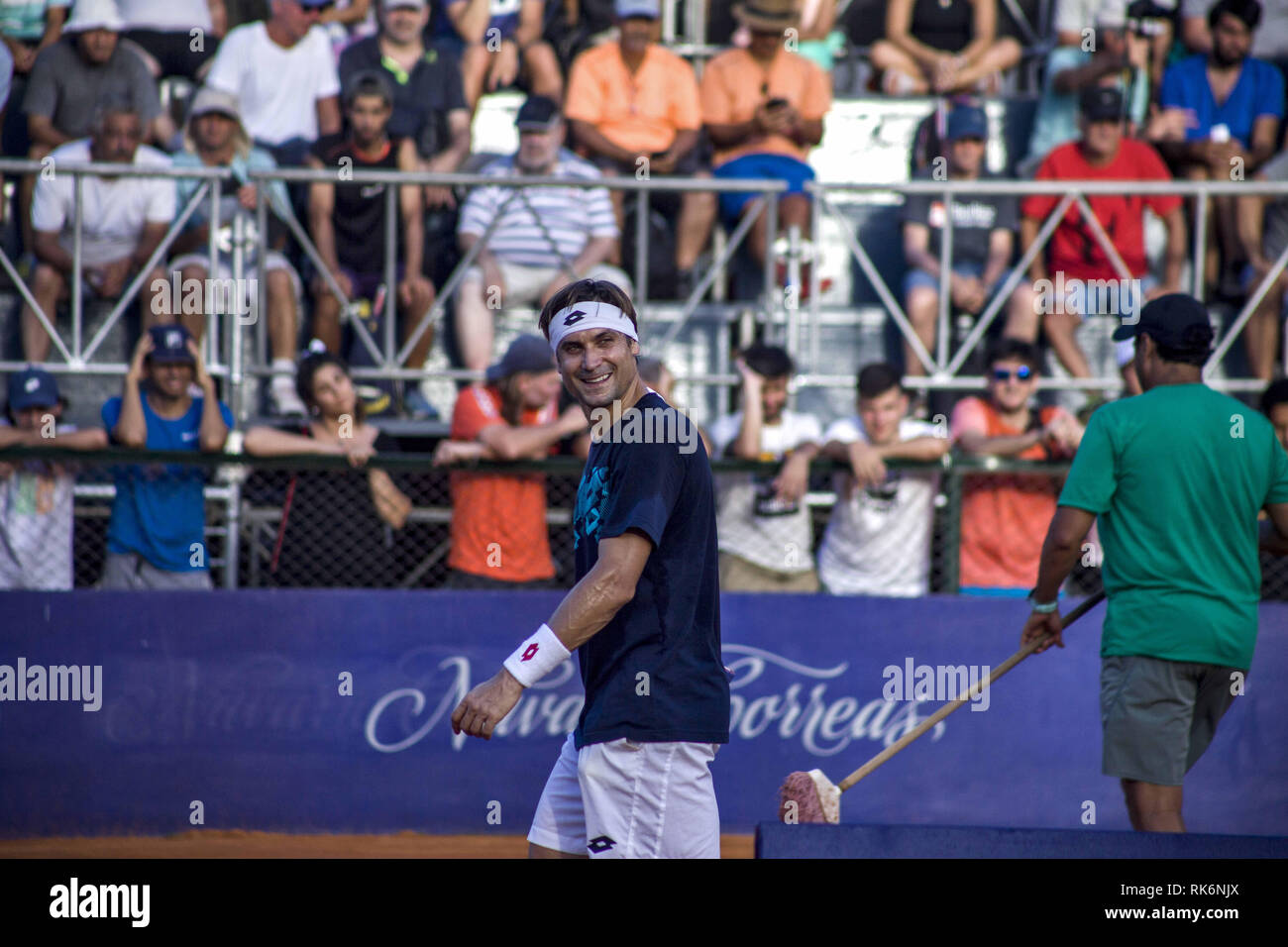 Buenos Aires, Federal Capital, Argentina. 9th Feb, 2019. Training of the Spanish David Ferrer Credit: Roberto Almeida Aveledo/ZUMA Wire/Alamy Live News Stock Photo