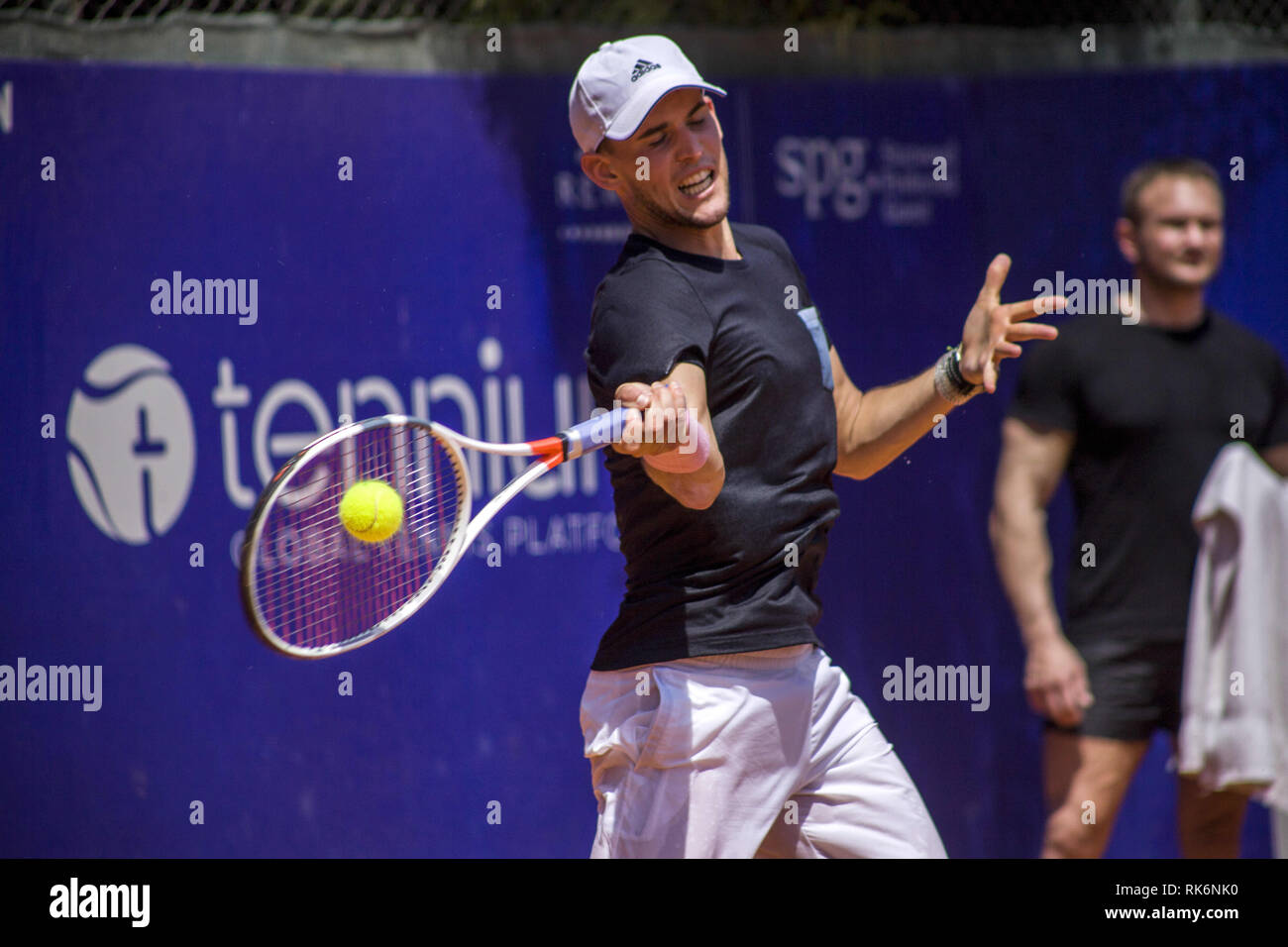 Buenos Aires, Federal Capital, Argentina. 9th Feb, 2019. Training of the Austrian Dominic Thiem Credit: Roberto Almeida Aveledo/ZUMA Wire/Alamy Live News Stock Photo