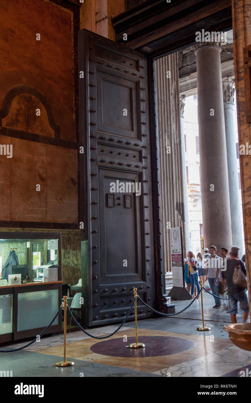 Doors of the Pantheon in Rome Stock Photo - Alamy