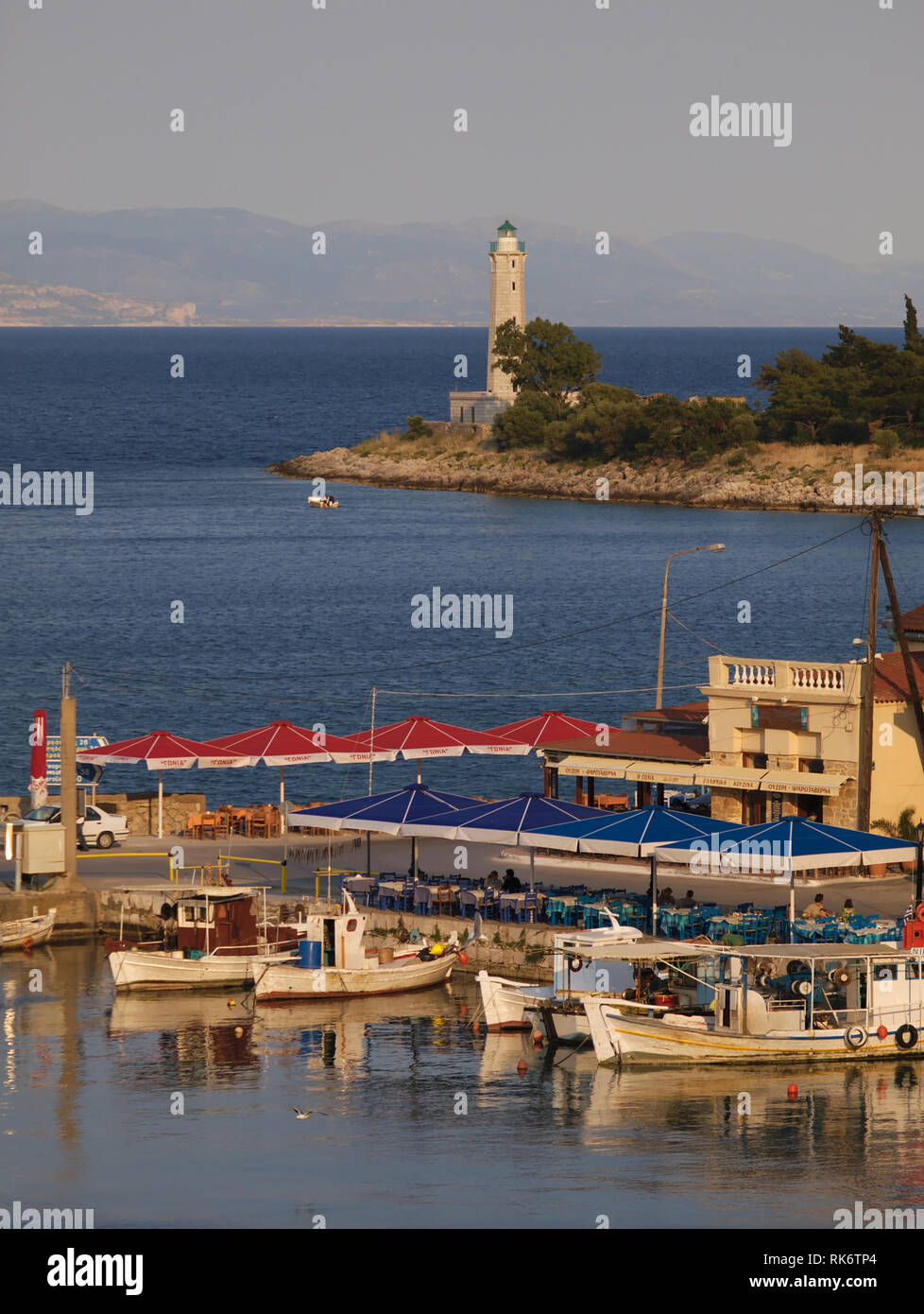 Githeio Mediterranean lighthouse hi-res stock photography and images - Alamy