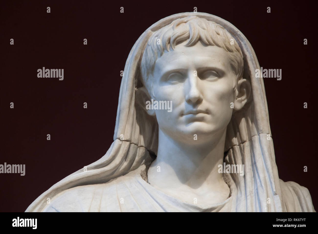 Emperor Augustus as Pontifex Maximus - the statue in National Roman ...
