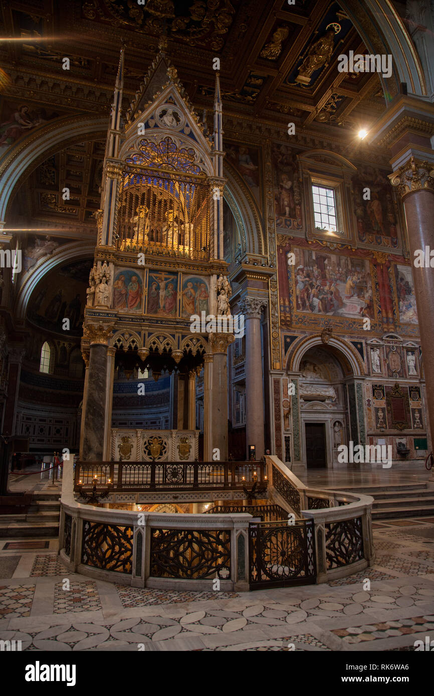 Rome, Italy 14 September 2012: Cathedral of the Most Holy Savior and of ...