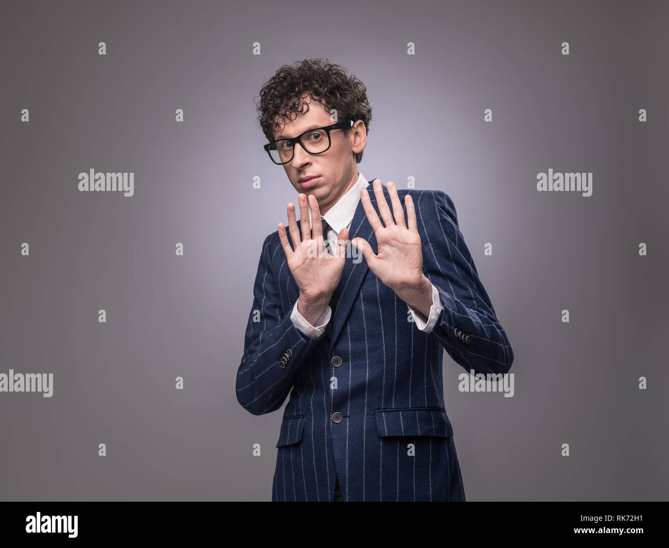 Man refusal gesture hi res stock photography and images Alamy