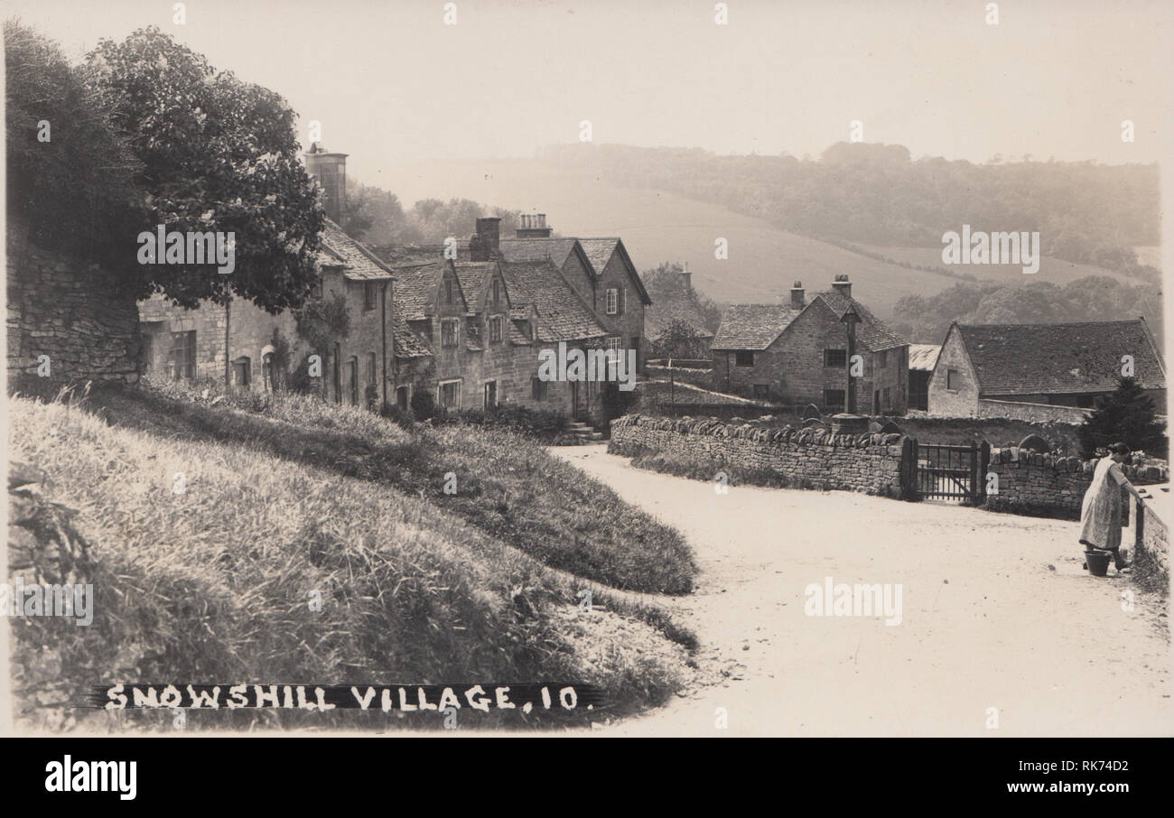 View of Snowshill Village, Gloucestershire, England Stock Photo
