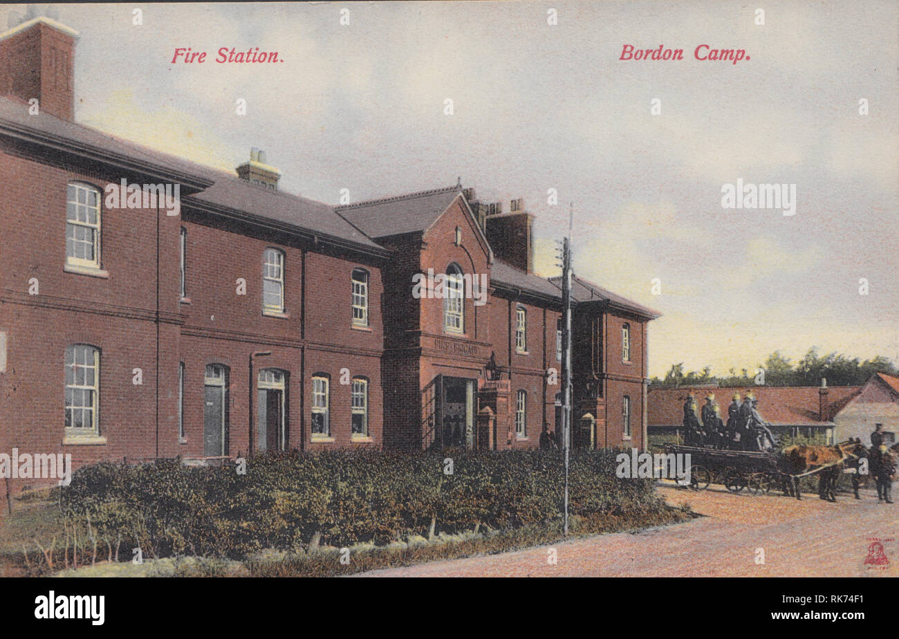 Fire Station, Bordon Camp, Bordon, Hampshire, England Stock Photo