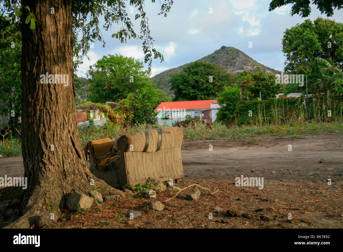 Old wooden houses on the island Sint Eustatius (Statia) in the pacifics Stock Photo Alamy