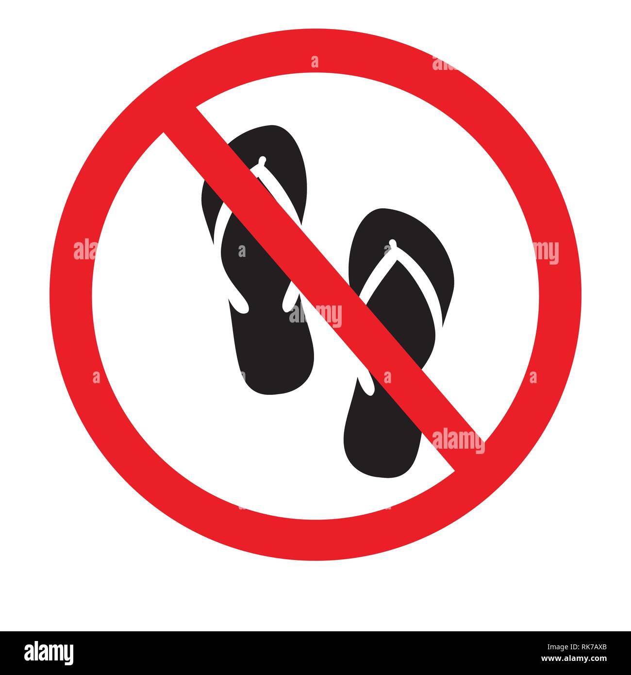 No shoes allowed Cut Out Stock Images & Pictures - Alamy