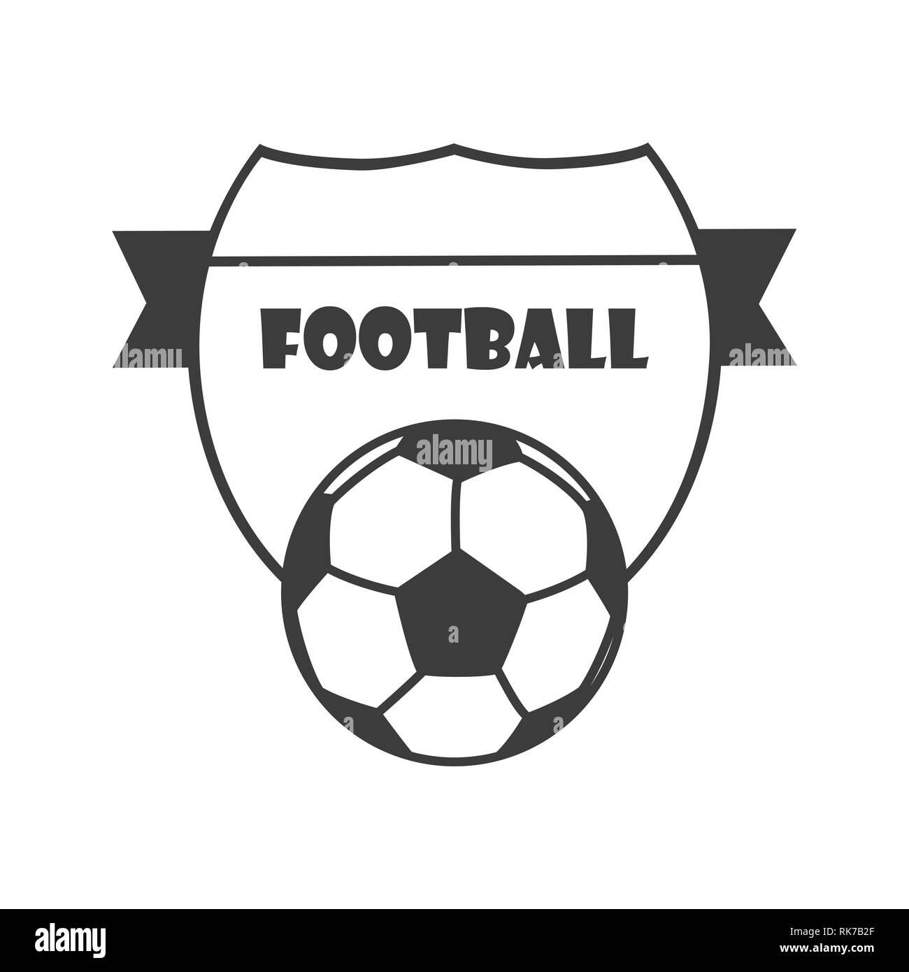 Football, soccer club vector logo, badge template. European football, soccer label, emblem and design element Stock Vector