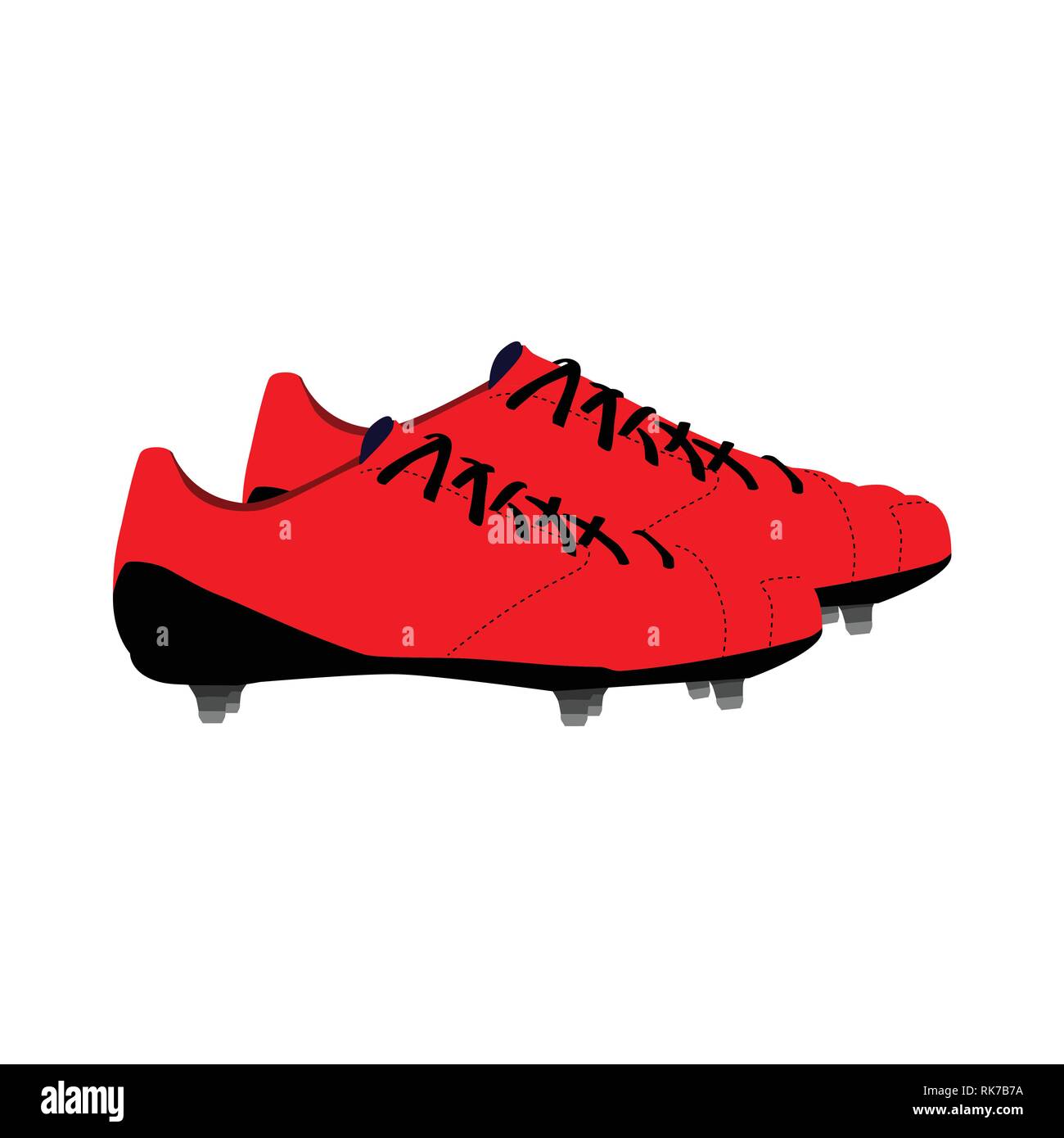 Football Shoes Soccer Illustration Vector Graphic Design Stock Vector ...