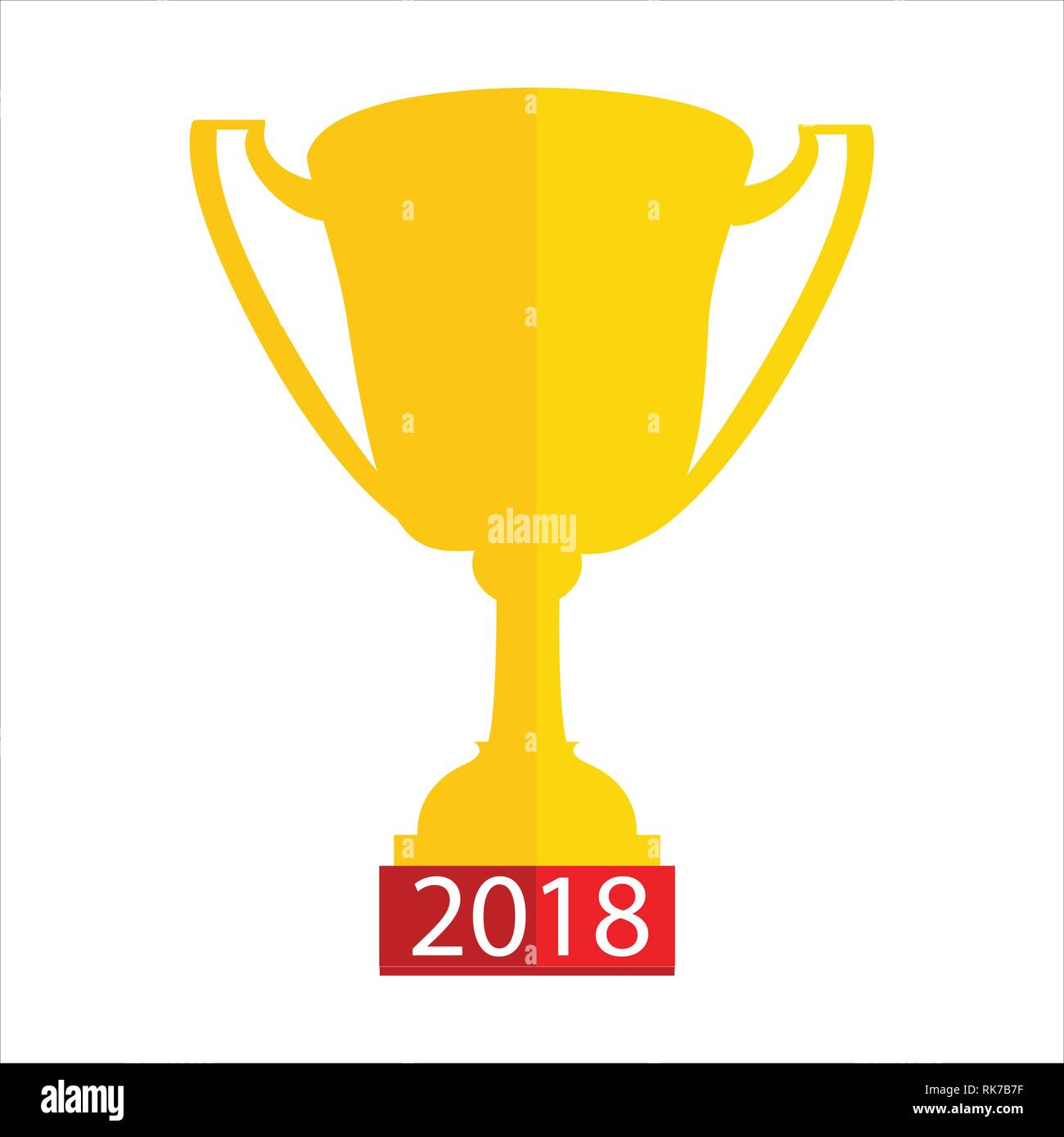 Vector icon golden trophy - award cup Stock Vector Image & Art - Alamy