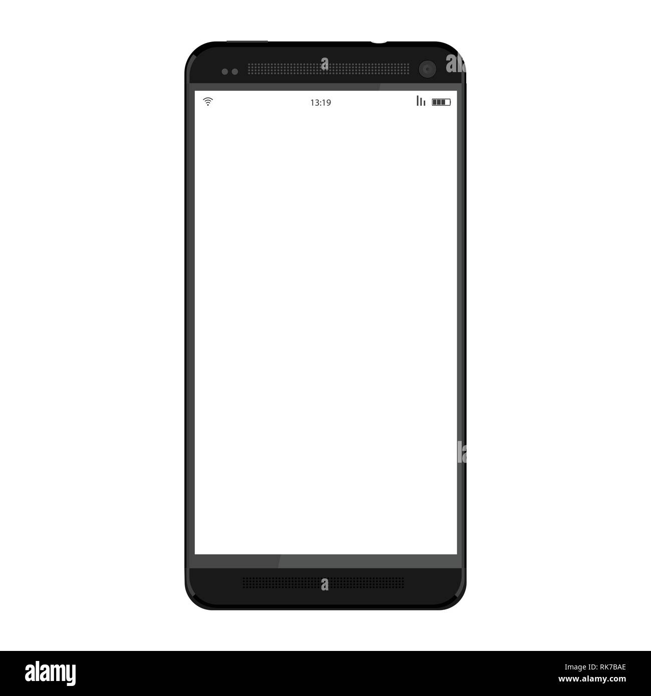 Black smartphone mockup Stock Vector Image & Art - Alamy
