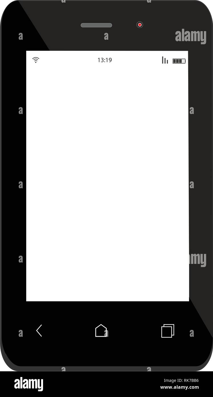 Black smartphone mockup Stock Vector Image & Art - Alamy