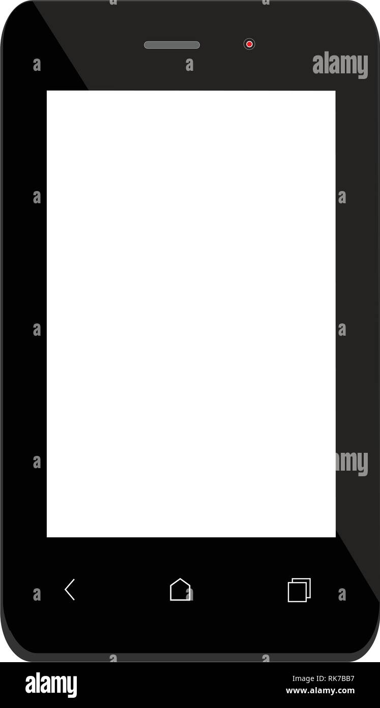Black smartphone mockup Stock Vector Image & Art - Alamy