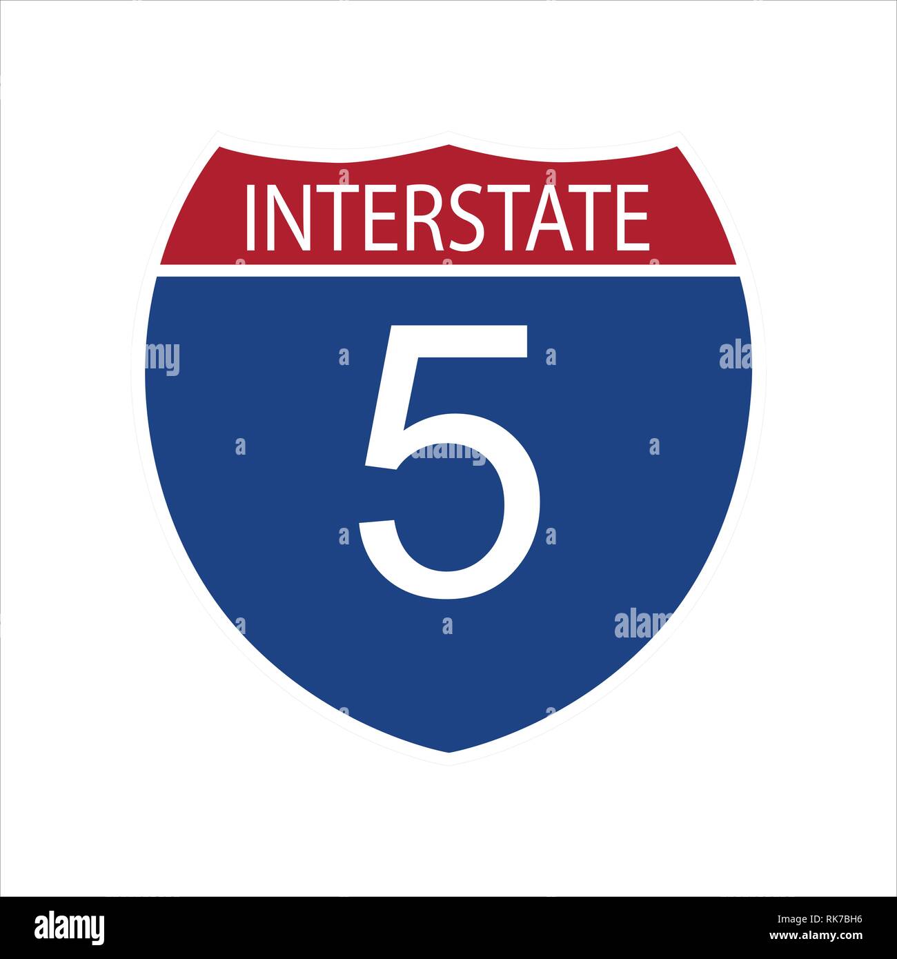 Interstate highway system map hires stock photography and images Alamy