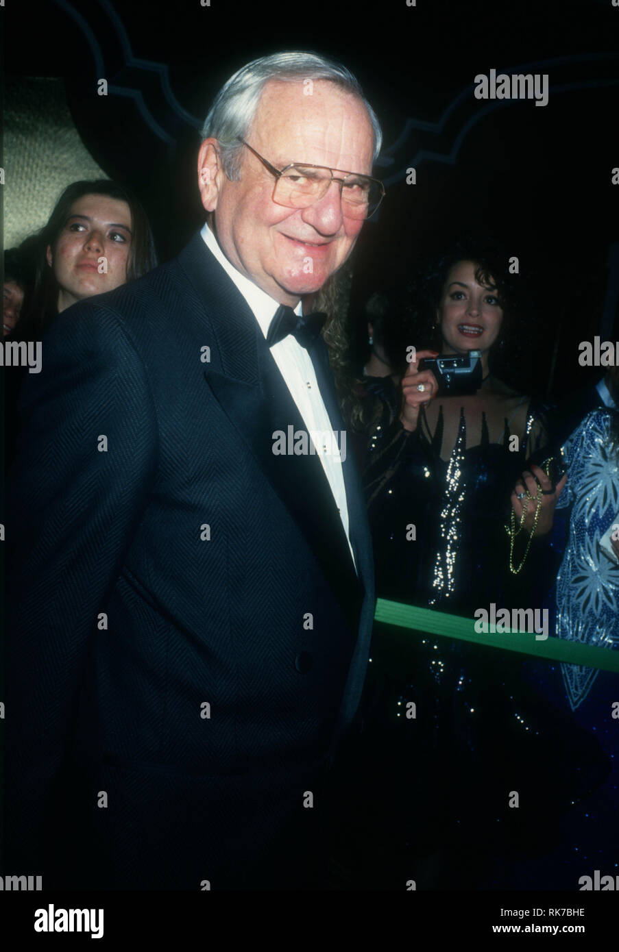 LAS VEGAS, NV - JANUARY 1: CEO of Berkshire Hathaway Warren Buffett attends  'An Evening with Barbra Streisand' concert on January 1, 1994 at MGM Grand  Garden in Las Vegas, Nevada. Photo