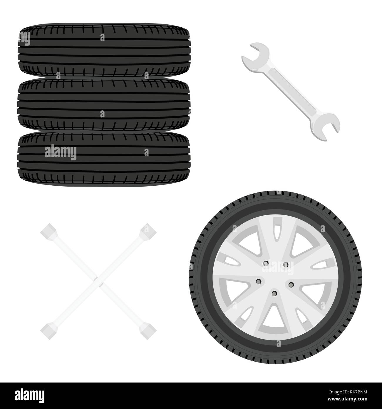 Radial wheels Stock Vector Images - Alamy