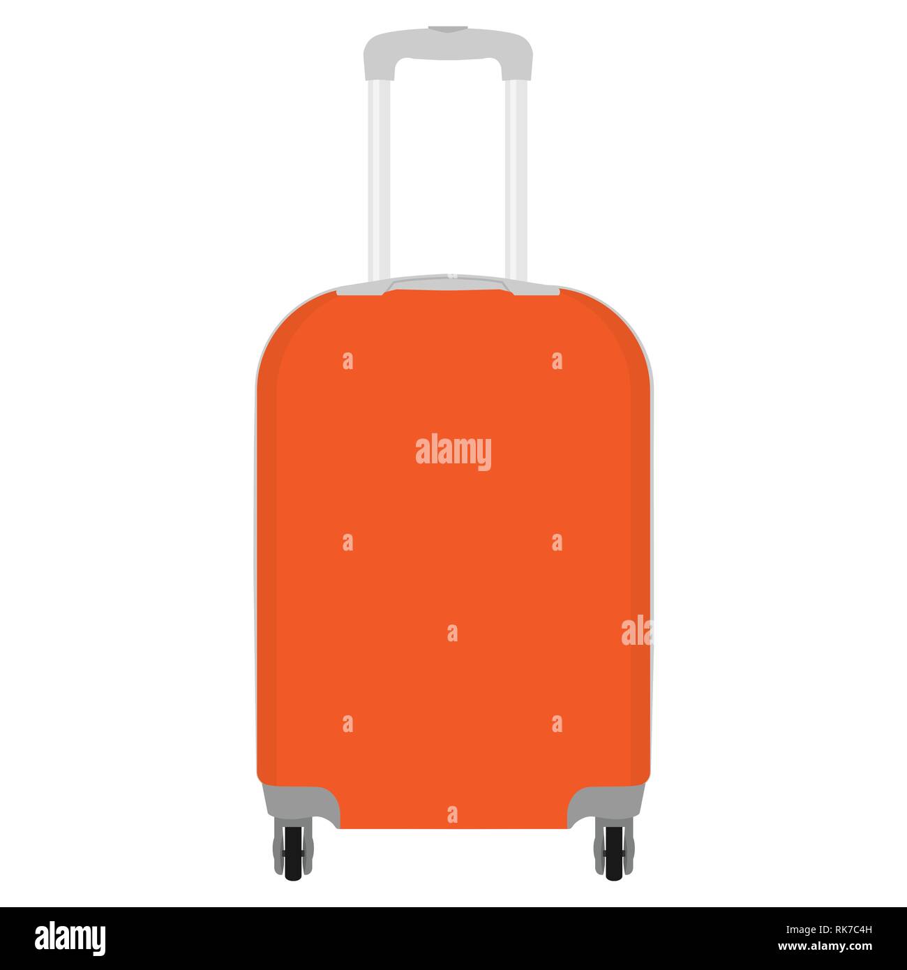 Vector illustration of realistic large polycarbonate travel plastic