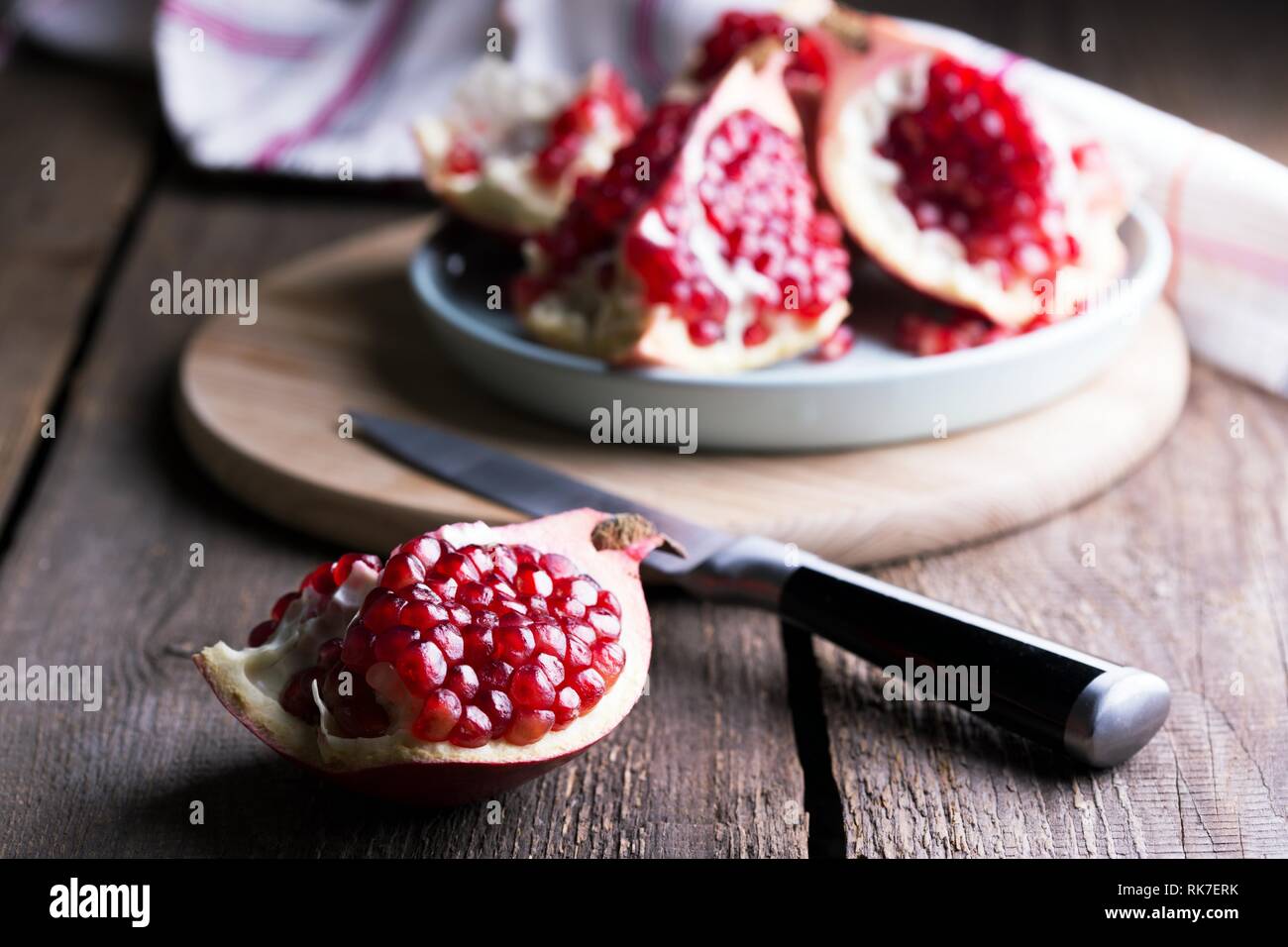 pomegranate a useful product for anemia Stock Photo Alamy