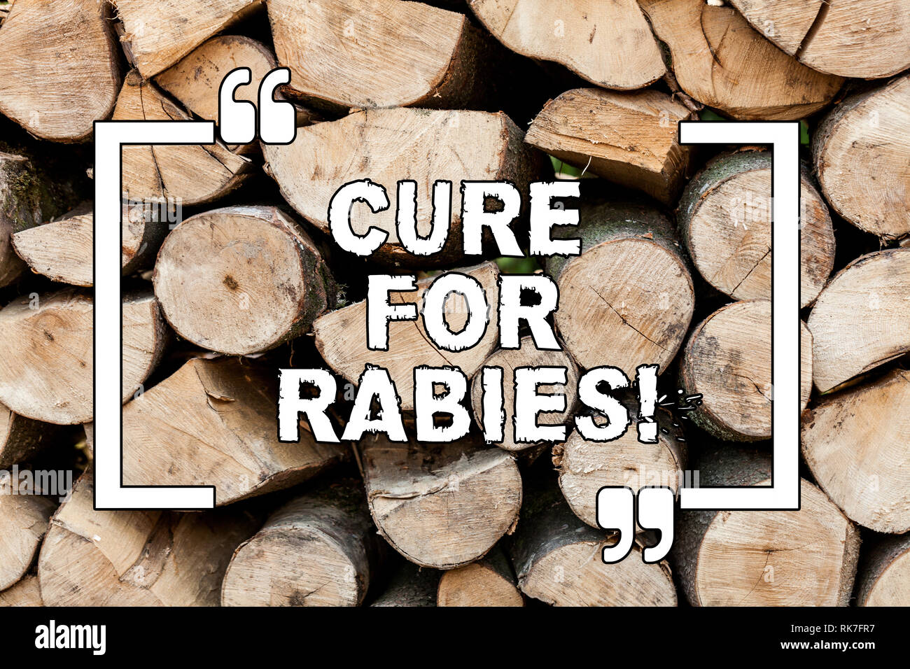 Handwriting text writing Cure For Rabies. Concept meaning Vaccination ...