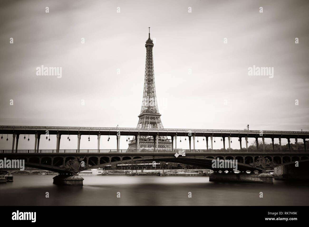 River Seine and Eiffel Tower in Paris, France Stock Photo - Alamy