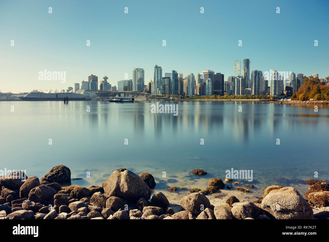 Vancouver downtown with urban buildings at waterfront Stock Photo - Alamy