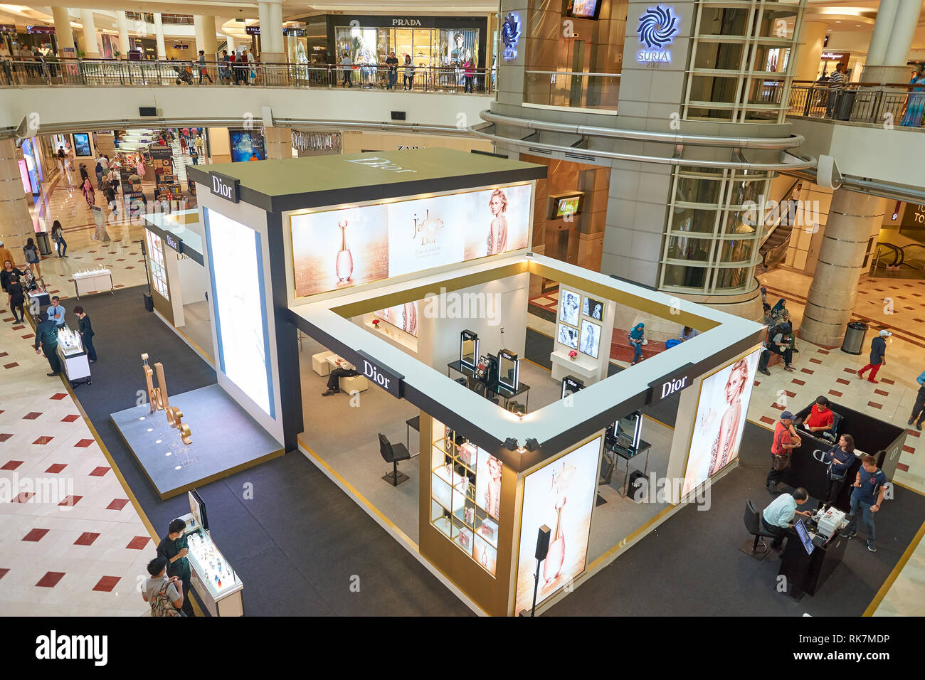 KUALA LUMPUR, MALAYSIA MAY 09, 2016 inside of Suria KLCC shopping