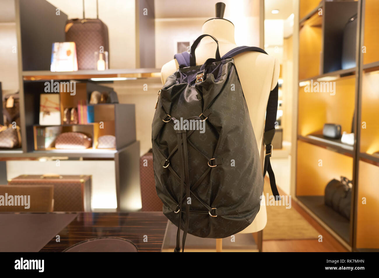 KUALA LUMPUR, MALAYSIA - MAY 09, 2016: inside of Louis Vuitton store. Louis  Vuitton Malletier, commonly referred to as Louis Vuitton, or shortened to  Stock Photo - Alamy