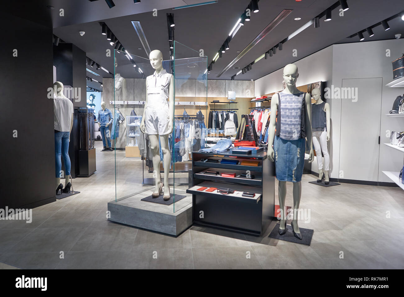 KUALA LUMPUR, MALAYSIA - MAY 09, 2016: Calvin Klein store in Suria KLCC. Calvin  Klein Inc. is an American fashion house founded by the fashion designe  Stock Photo - Alamy