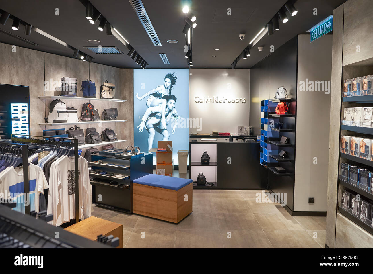 KUALA LUMPUR, MALAYSIA - MAY 09, 2016: Calvin Klein store in Suria KLCC. Calvin  Klein Inc. is an American fashion house founded by the fashion designe  Stock Photo - Alamy