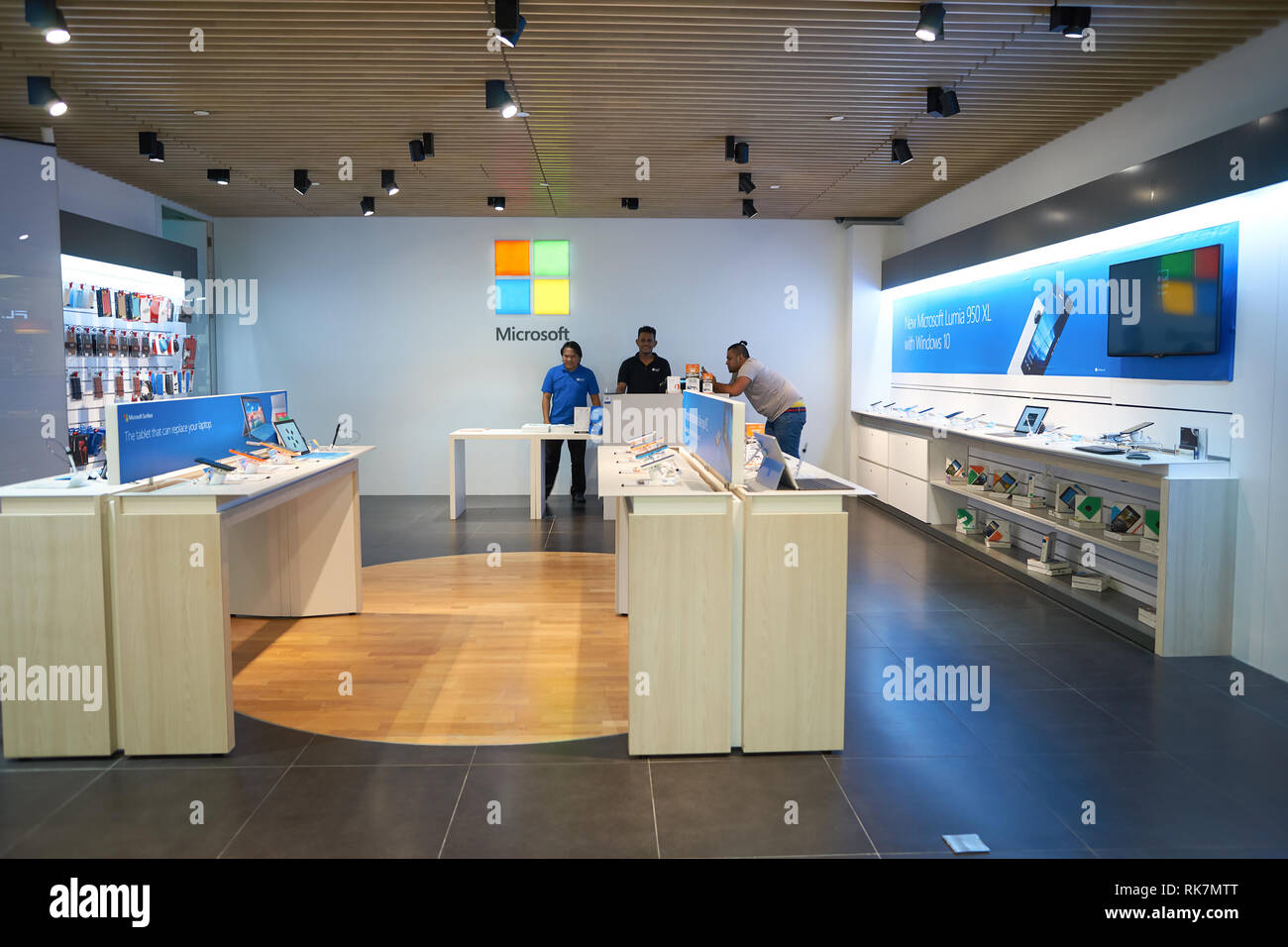 KUALA LUMPUR, MALAYSIA - MAY 09, 2016: interior of the store in Suria ...