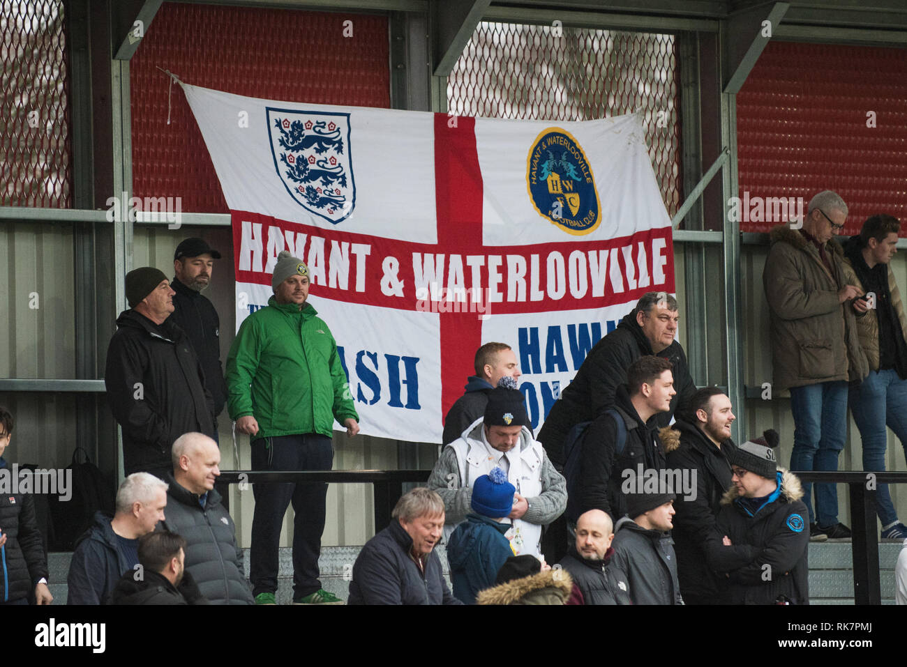 Havant and Waterlooville Banner. Salford City FC. Stock Photo