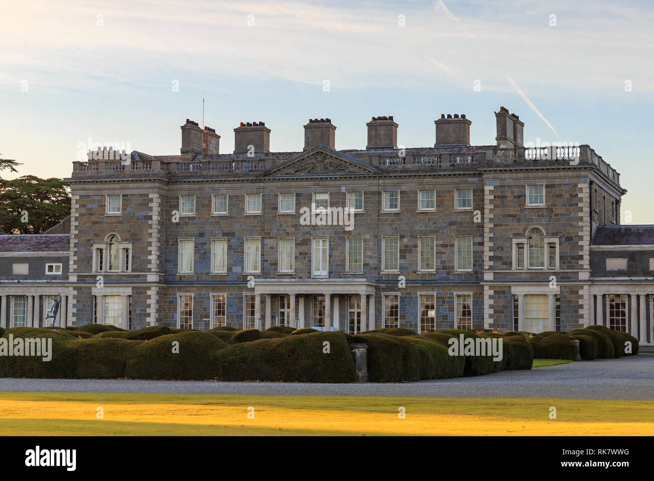 Facade of Carton House in Maynooth, County Kildare, Ireland Stock Photo