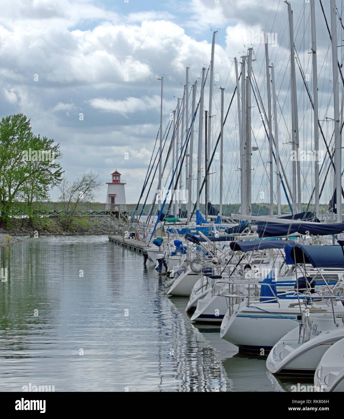 Lighthouse Landing Resort Marina at Grand Rivers Kentucky Stock Photo