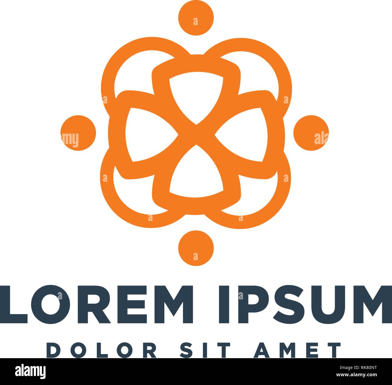 abstract community logo template vector illustration icon element ...