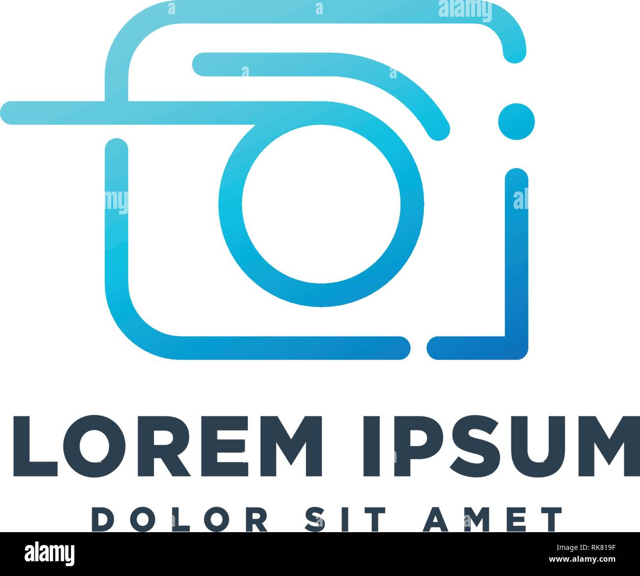 camera photography logo template vector illustration icon element Stock Vector
