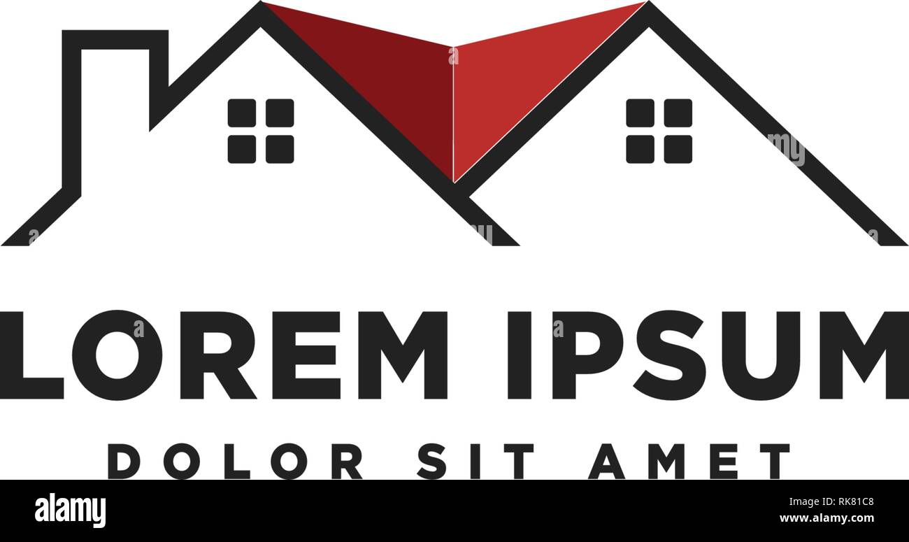 real estate logo template vector illustration icon element Stock Vector