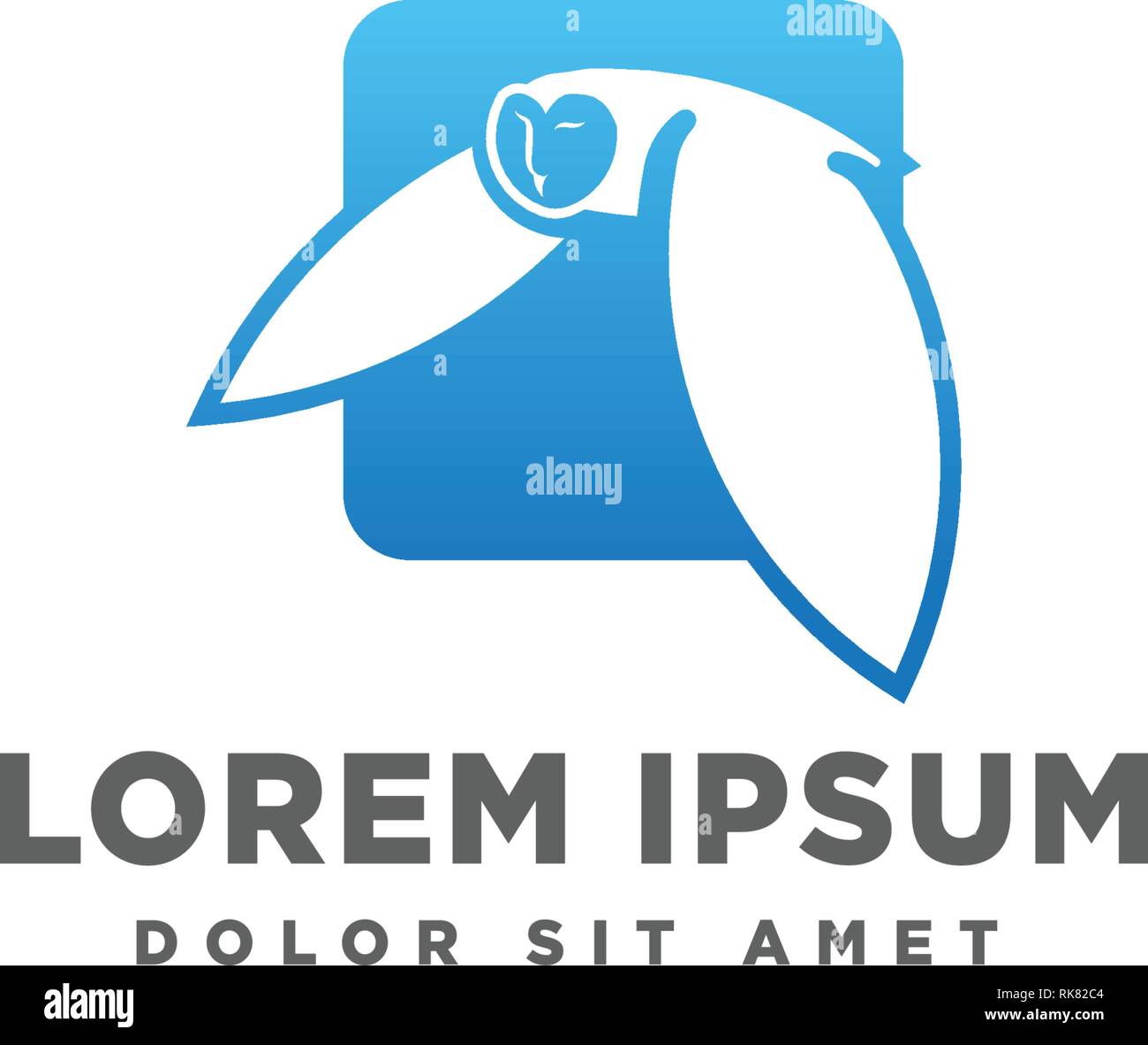owl logo template vector illustration icon element isolated Stock Vector