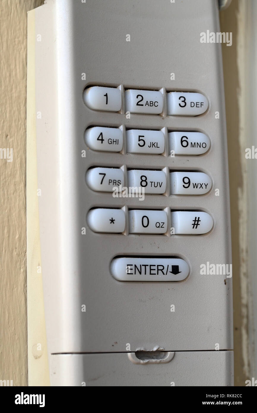 code-keypad-used-on-a-garage-door-entrance-to-a-home-security-keypad
