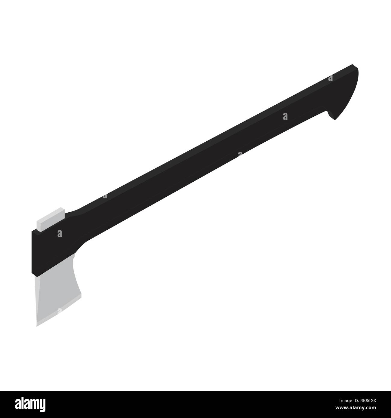 Vector isometric axe isolated on white background Stock Vector Image ...