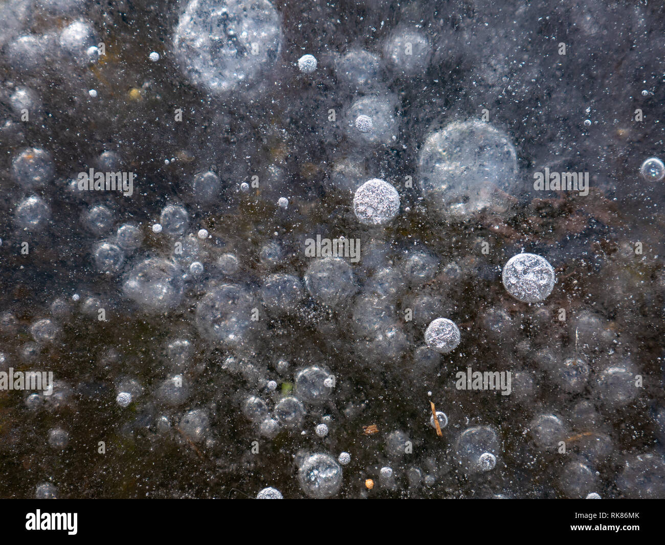 Methane bubble frozen hires stock photography and images Alamy