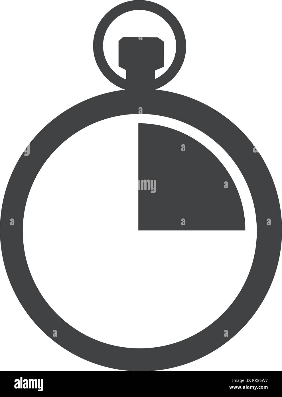 Clock vector icon. Stopwatch sign, symbol Stock Vector Image & Art Alamy