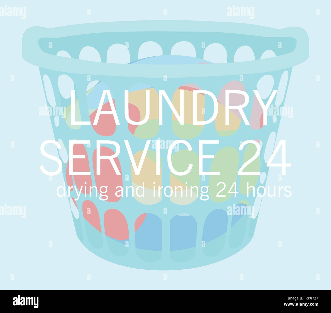 Laundry service vector illustration design. Cleaning concept Stock Vector